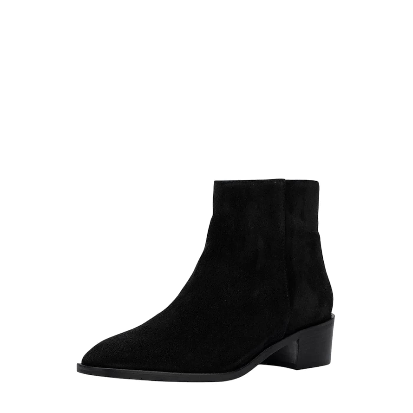 Aquatalia REETA BLACK Ankle Boot | Suede, 8 US, Italy Made, Water-Resistant - main product image