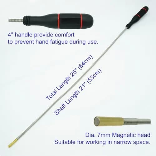 GUTIMORE Magnetic Pickup Tool Pack of 2 | Flexible & Telescoping Magnetic Reach for Car & Home thumbnail 5