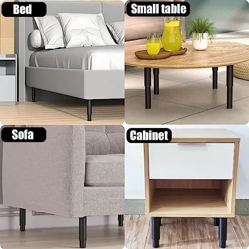 Wlrrcwdttc Metal Adjustable Furniture Legs 5.12-9.45 inch | Heavy Load Support thumbnail 3