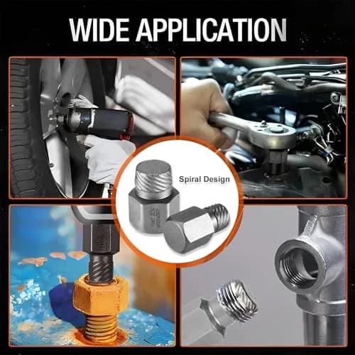 XEWEA 29PCS Screw Extractor Set Hex Head Multi-Spline, Bolt Extractor Kit | Durable Chrome Molybdenum Steel (70-120c) thumbnail 8