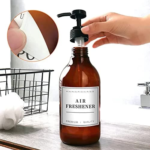 TESWEY Waterproof Label Stickers for Bottles 36PCS | Waterproof & Removable for Bathroom & Kitchen thumbnail 4