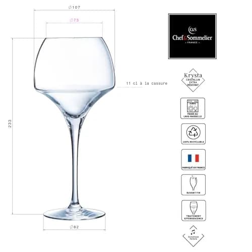 Chef & Sommelier Wine Glass Open Up 55 cl Set of 6 | Elegant Aroma-Enhancing Stemware thumbnail 3