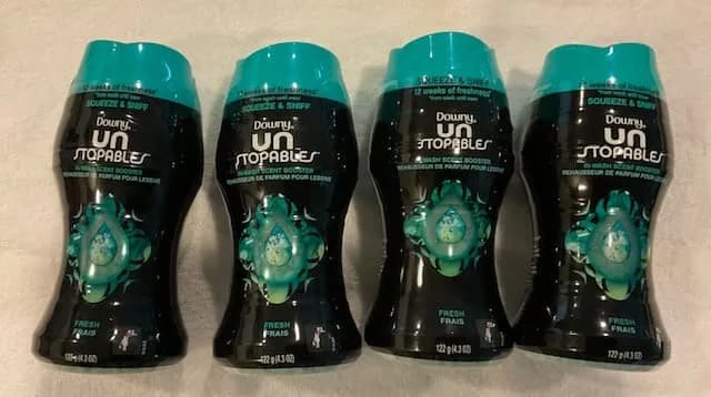 Downy Unstopables Laundry Scent Booster Beads Fresh Scent 17.2 oz (4 Pack) | 12 Weeks of Lasting Freshness thumbnail 5