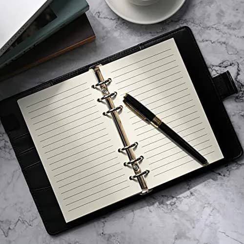 Tofun A6 Refillable Paper for 6-Ring Binders, 10.5 x 17cm | 80 Sheets, 7mm Ruled, Cream thumbnail 6