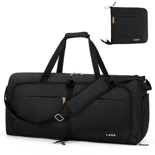 Lekesky Foldable Travel Duffle Bag 60L | Water-Resistant, Large Capacity, Carry-On for Women thumbnail 1