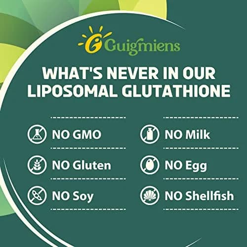 Guigmiens Liposomal Glutathione 2000 MG | Antioxidant Supplement for Skin & Immunity (120 Count) thumbnail 5