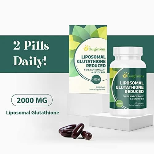 Guigmiens Liposomal Glutathione 2000 MG | Antioxidant Supplement for Skin & Immunity (120 Count) thumbnail 7