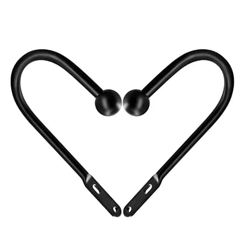 VRSS Black Curtain Tiebacks Drapery Holdbacks 6 Pcs | 15.2cm L x 7.6cm D Wall Mount thumbnail 4