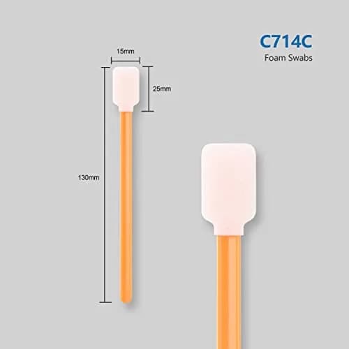 AAwipes Orange Foam Cleaning Swab Sticks 135 mm (5.25") | Lint-Free for Electronics & Printers thumbnail 2