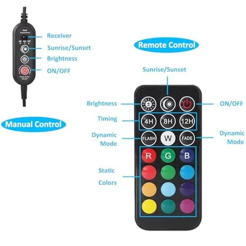 ZHGSERVU Submersible Pond Light with Timer Remote - 2 Pack, 7cm (2.75 in) Diameter, 13 RGB Colors thumbnail 5