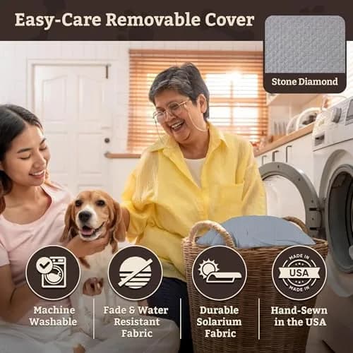 Snoozer Pet Products Lookout 2 Dog Car Seat Small | Stone Diamond, Foam & Wool-Like Fabric thumbnail 5