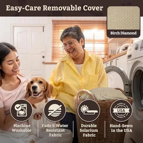Snoozer Pet Products Lookout 2 Dog Car Seat, Birch Diamond, Medium | Elevated Travel Safety & Comfort thumbnail 5