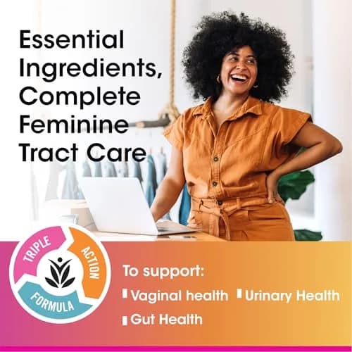 vH essentials Probiotics for Women with Prebiotics and Cranberry 120 Count | Supports Feminine & Urinary Tract Health thumbnail 3