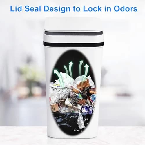 Anborry Smart Touchless Trash Can 3.8L (2.2 Gallon) | Motion Sensor Automatic Lid for Small Spaces thumbnail 3