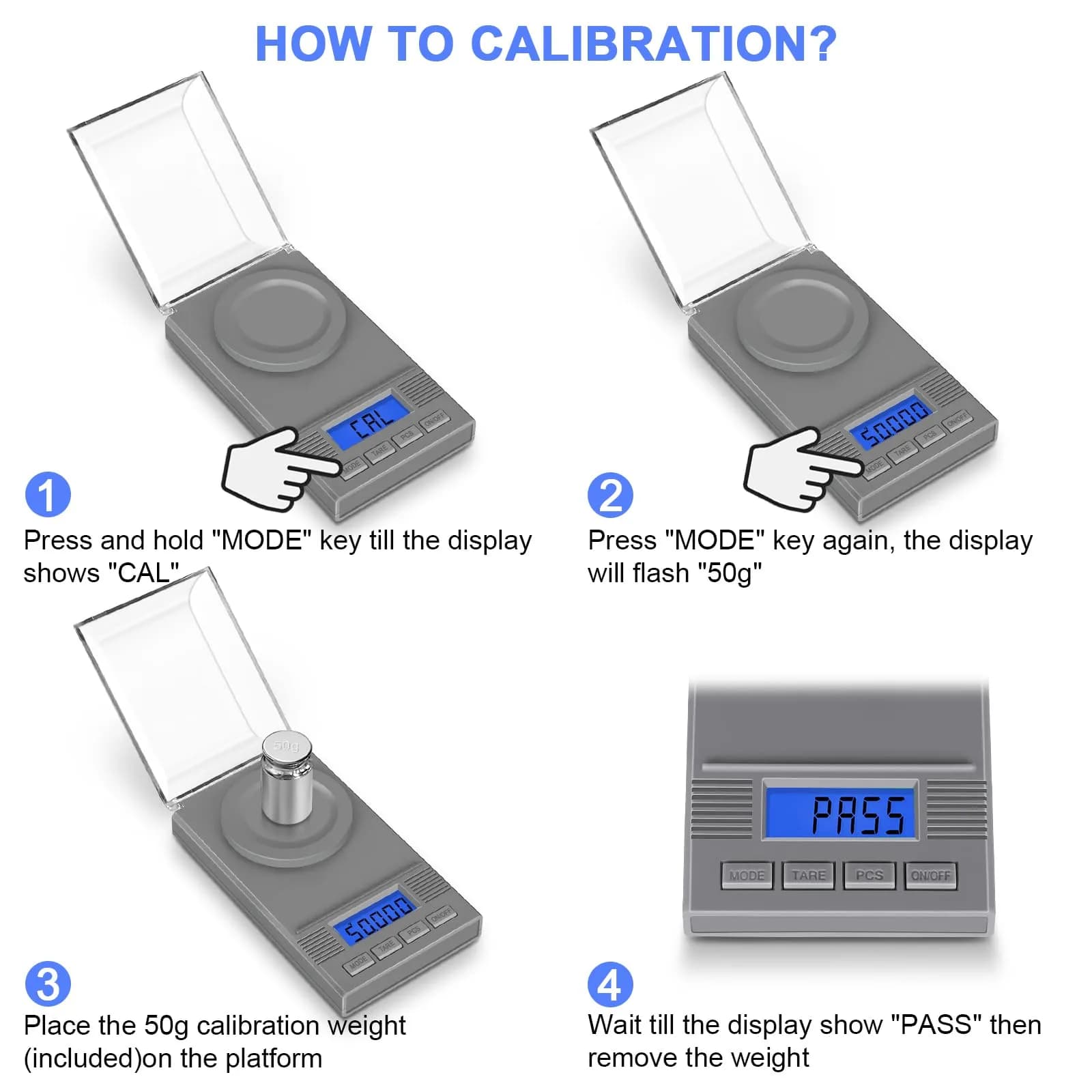 Fuzion Digital Milligram Scale 50g/0.001g, 6-in-1 Kit with Carry Bag | High Precision Weighing Machine - view 6