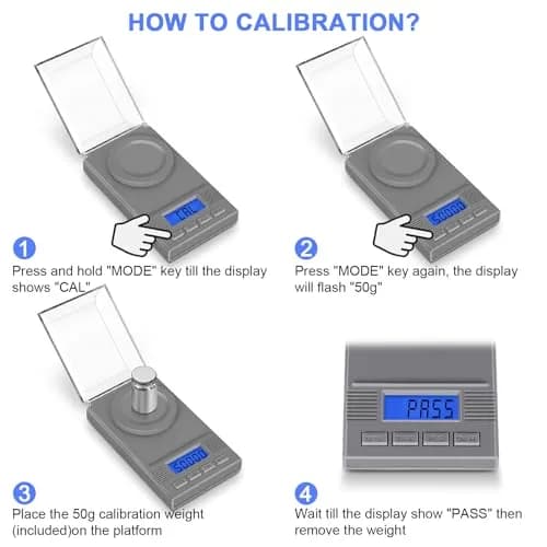 Fuzion Digital Milligram Scale 50g/0.001g, 6-in-1 Kit with Carry Bag | High Precision Weighing Machine thumbnail 6