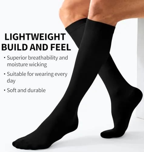 BLUEENJOY Compression Socks for Women & Men (3 Pairs) | Support for Running, Recovery & Flight thumbnail 5