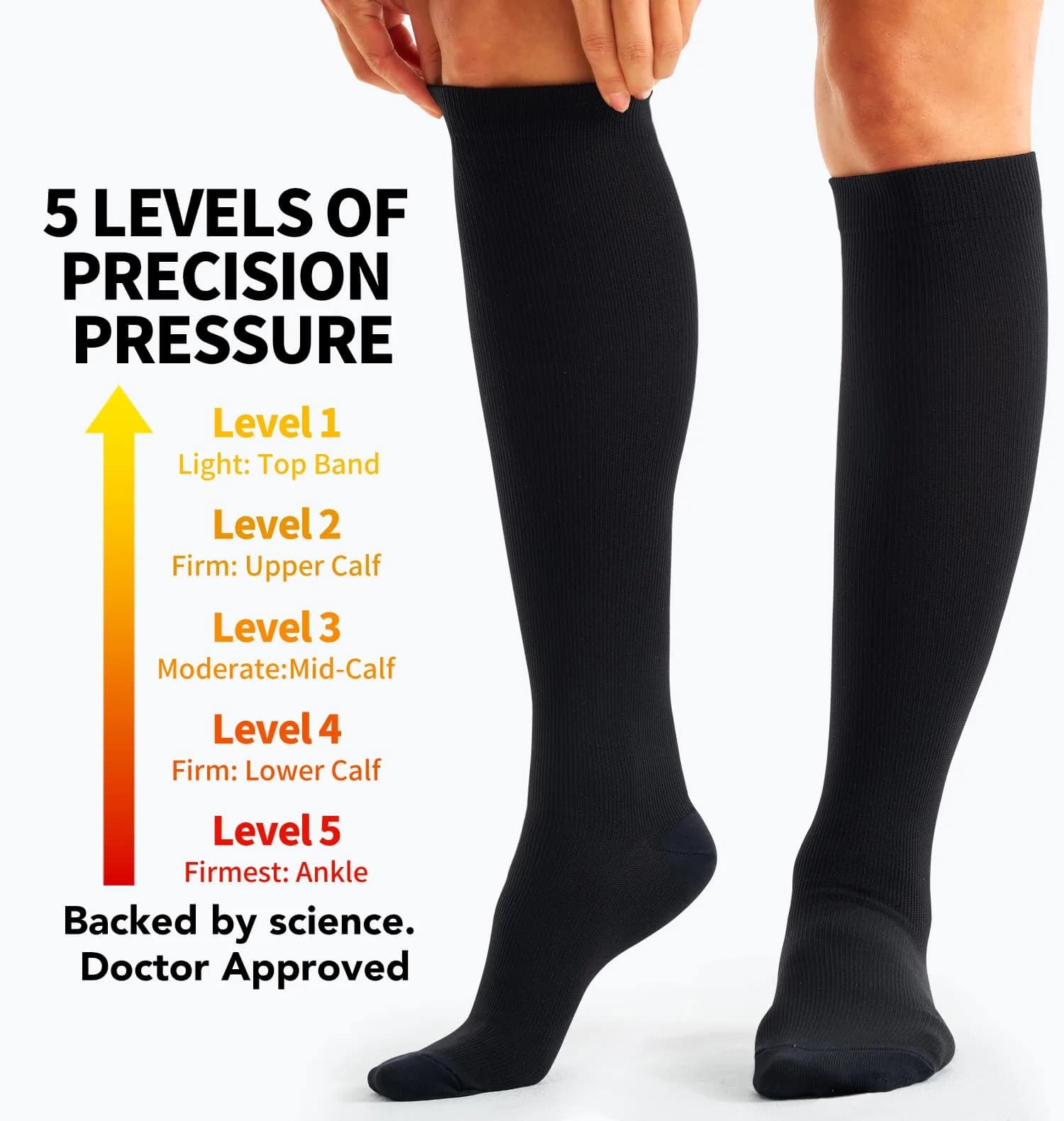 BLUEENJOY Compression Socks for Women & Men (3 Pairs) | Support for Running, Recovery & Flight (100-120 chars) thumbnail 3