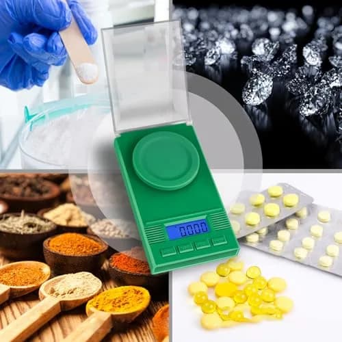 Fuzion Digital Milligram Scale 50g (0.001g) | Green 6-in-1 Kit with Calibration Weight & Carry Bag thumbnail 5