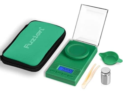 Fuzion Digital Milligram Scale 50g (0.001g) | Green 6-in-1 Kit with Calibration Weight & Carry Bag thumbnail 1