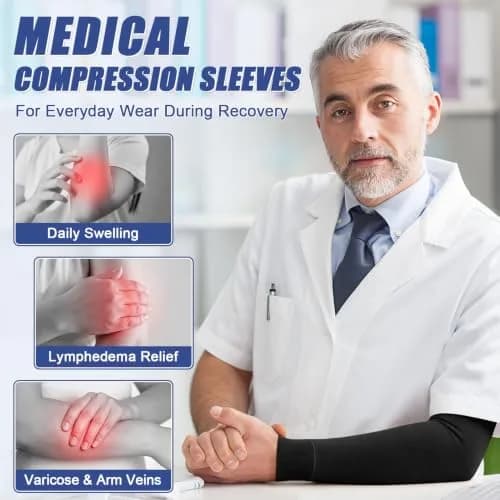 beister Compression Arm Sleeve 20-30 mmHg | Graduated Support for Women & Men thumbnail 5