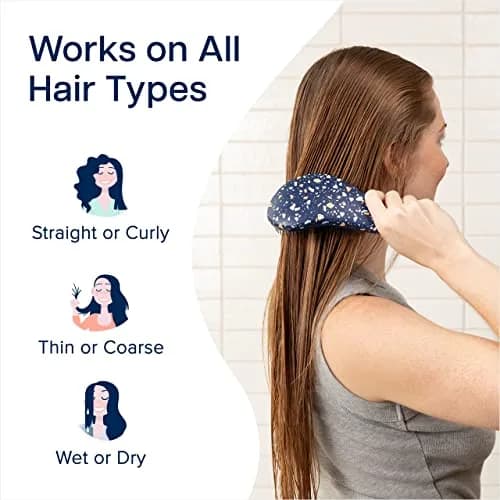 Crave Naturals Detangling Hair Brush 7.5x3-Inch | Gentle on Tangles for Women, Curly & Straight, Wet or Dry Hair thumbnail 4