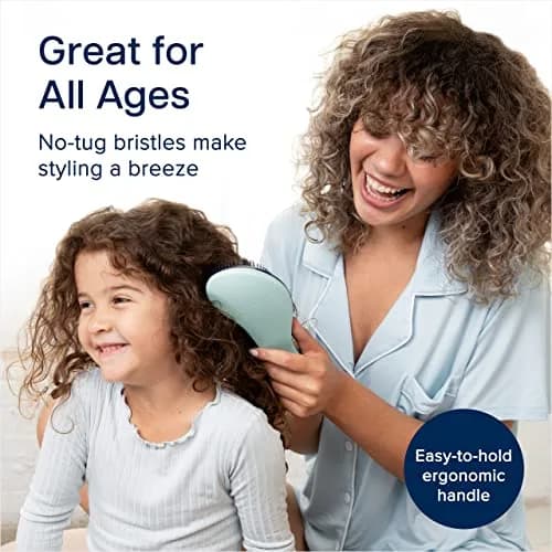Crave Naturals Detangling Hair Brush 7.5x3-Inch | Gentle on Tangles for Women, Curly & Straight, Wet or Dry Hair thumbnail 5
