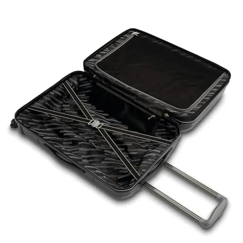 American Tourister Stratum 2.0 Expandable Hardside Luggage 24" Jet Black | Durable ABS Shell, 4 Wheels, 1" Expand thumbnail 3