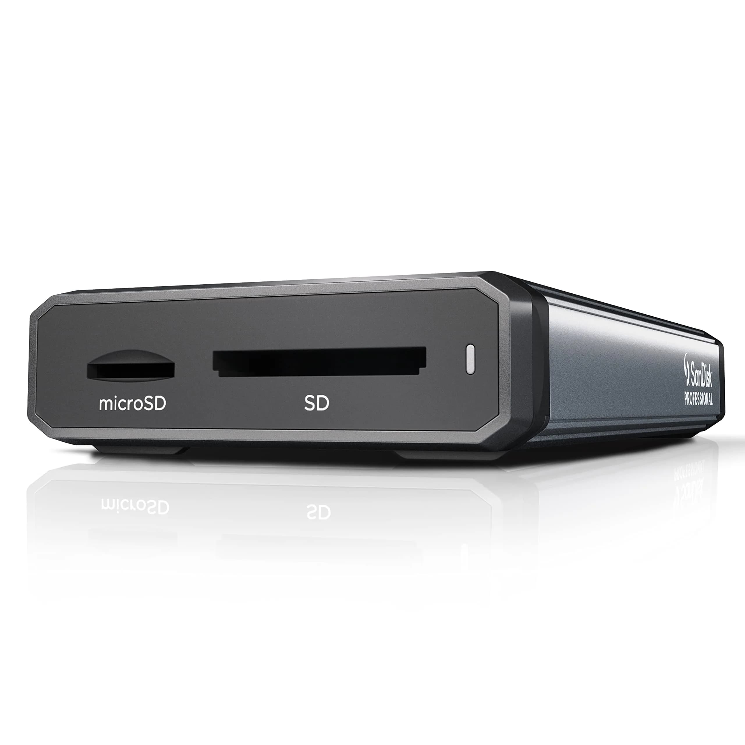 SanDisk Professional PRO-Reader SD and microSD Card Reader | USB 3.2 Gen 1, 5Gbps, Gray - main product image