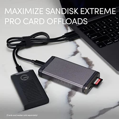 SanDisk Professional PRO-Reader SD and microSD Card Reader | USB 3.2 Gen 1, 5Gbps, Gray thumbnail 2
