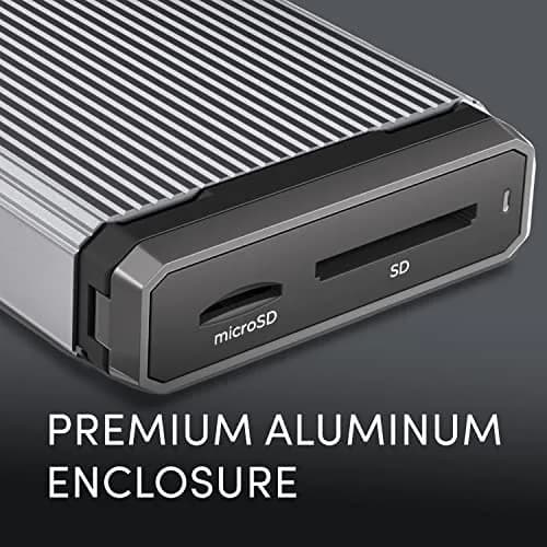 SanDisk Professional PRO-Reader SD and microSD Card Reader | USB 3.2 Gen 1, 5Gbps, Gray thumbnail 3