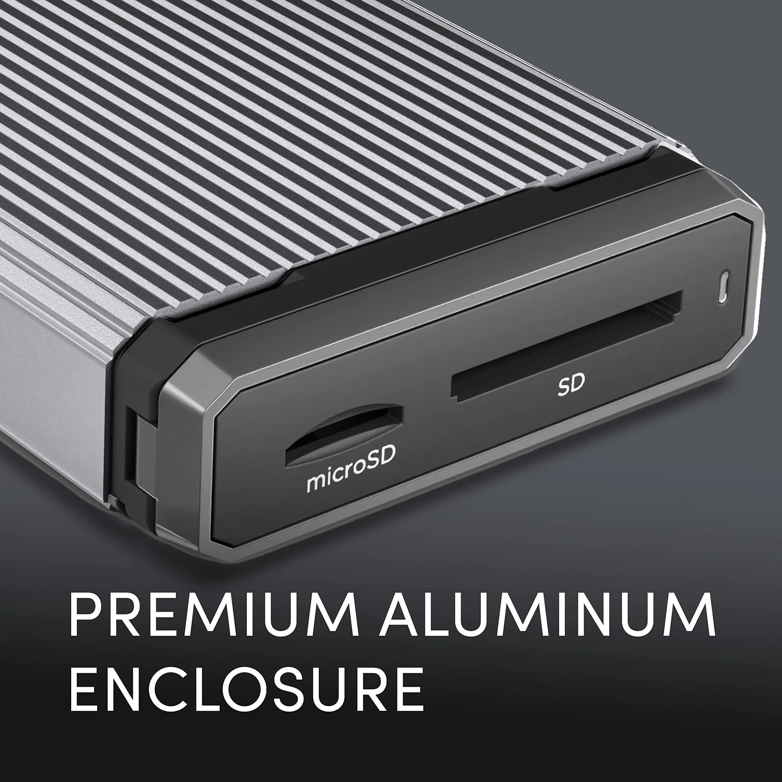 SanDisk Professional PRO-Reader SD and microSD Card Reader | USB 3.2 Gen 1, 5Gbps, Gray - view 3