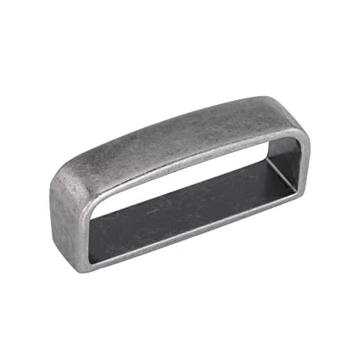DJCAIZYY Belt Loop Keeper 1.5 inch (38mm) Alloy Steel Vintage Silver | Secures Belt End thumbnail 2