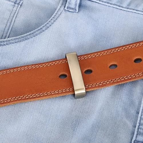 DJCAIZYY Belt Loop Keeper 1.5 inch (38mm-40mm) Bronze Brushed Alloy Steel | Replacement for Broken Belt Loops thumbnail 5