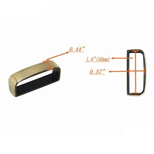 DJCAIZYY Belt Loop Keeper 1.5 inch (38mm-40mm) Bronze Brushed Alloy Steel | Replacement for Broken Belt Loops thumbnail 6