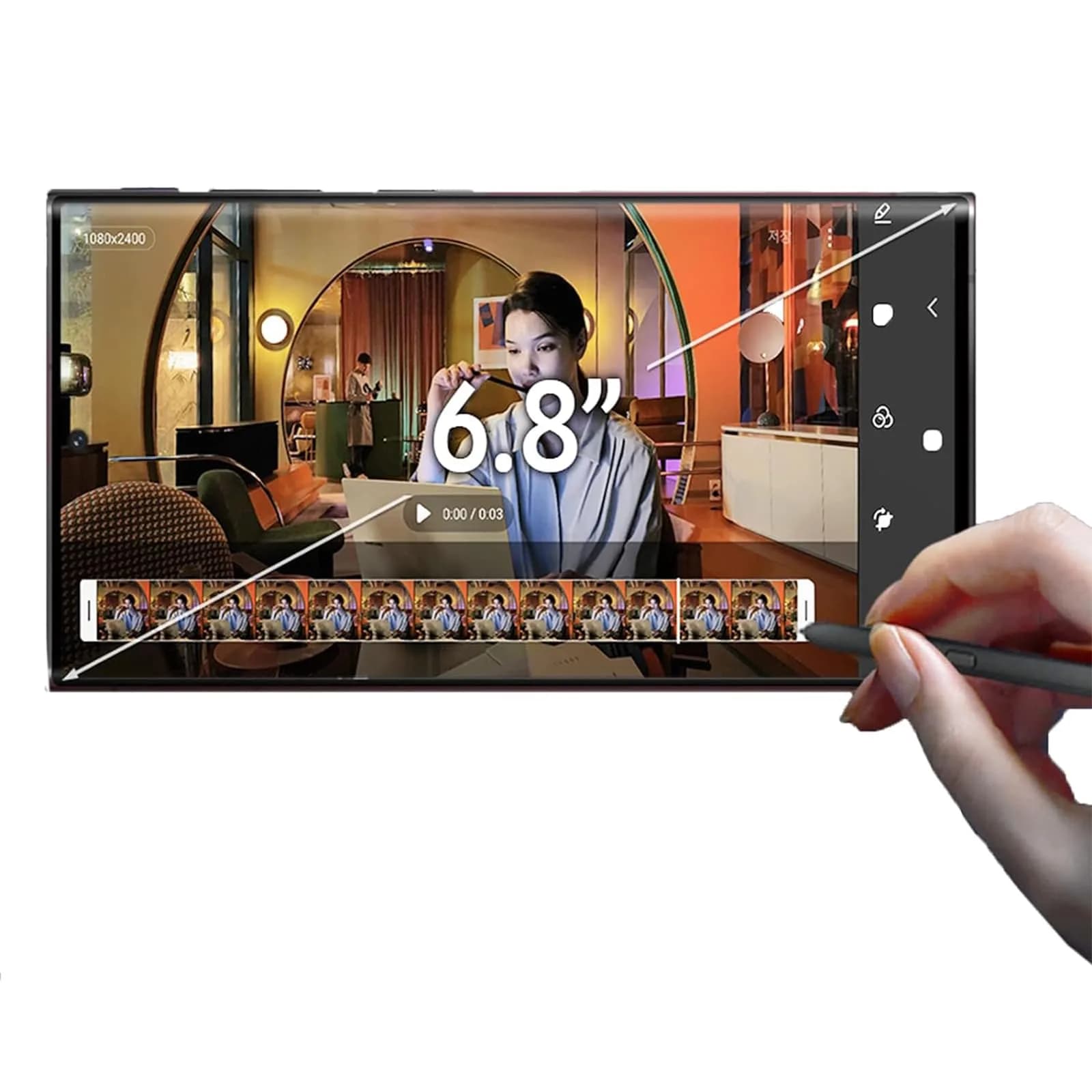 Dogxiong Green S Pen Stylus for Samsung Galaxy S22 Ultra 5G | 4096 Pressure Sensitivity - view 5