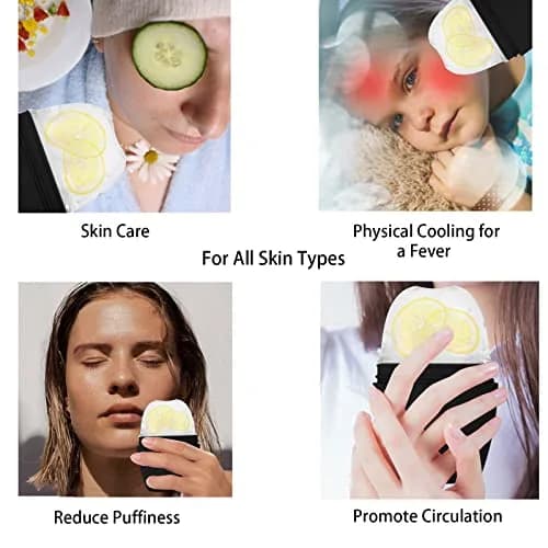 Evmliy Silicone Ice Roller Facial Massager 1Pack (Black) | Rejuvenates Skin, Reduces Puffiness thumbnail 5