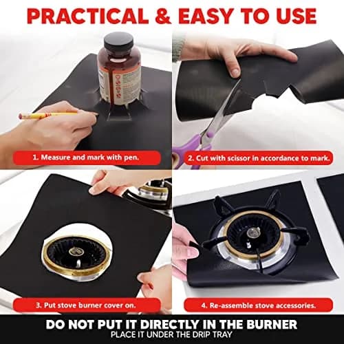ThreadNanny Teflon Oven Liner Roll 25cm (10") x 190cm (75") | Cut-to-Size Non-Stick Mat for Ovens, Grills, Stovetops thumbnail 4
