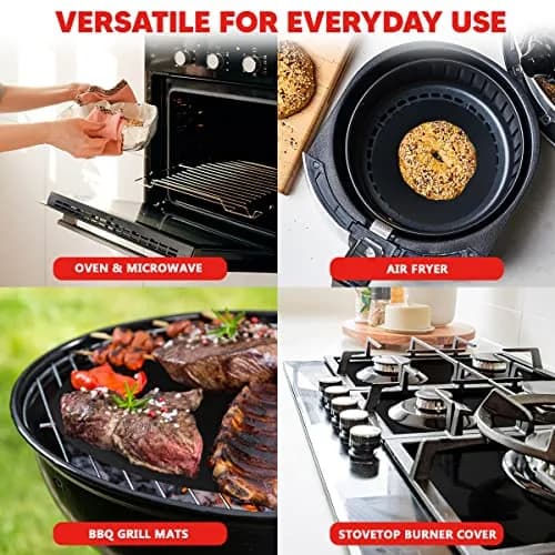 ThreadNanny Teflon Oven Liner Roll 25cm (10") x 190cm (75") | Cut-to-Size Non-Stick Mat for Ovens, Grills, Stovetops thumbnail 5