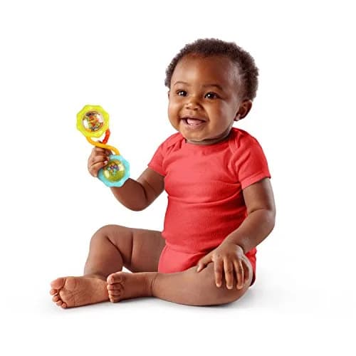 Bright Starts Soothers & Shakers 7pc Gift Set, 320 g (0.7 lb) | BPA-Free Baby Rattles, Teethers & Stroller Toys thumbnail 7