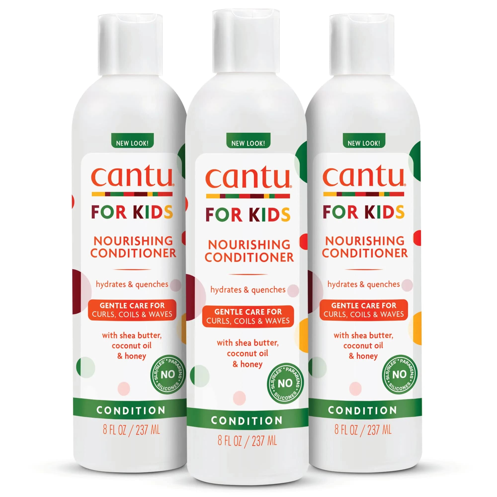 Cantu Care for Kids Nourishing Conditioner 24 fl oz (710ml) | Shea Butter, Coconut Oil & Honey for Curly Hair - main product image