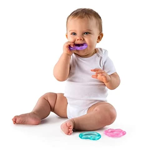 Bright Starts Everything Nice Teething Toys 9-Piece Set | BPA-Free Rattles & Chillable Teethers thumbnail 9
