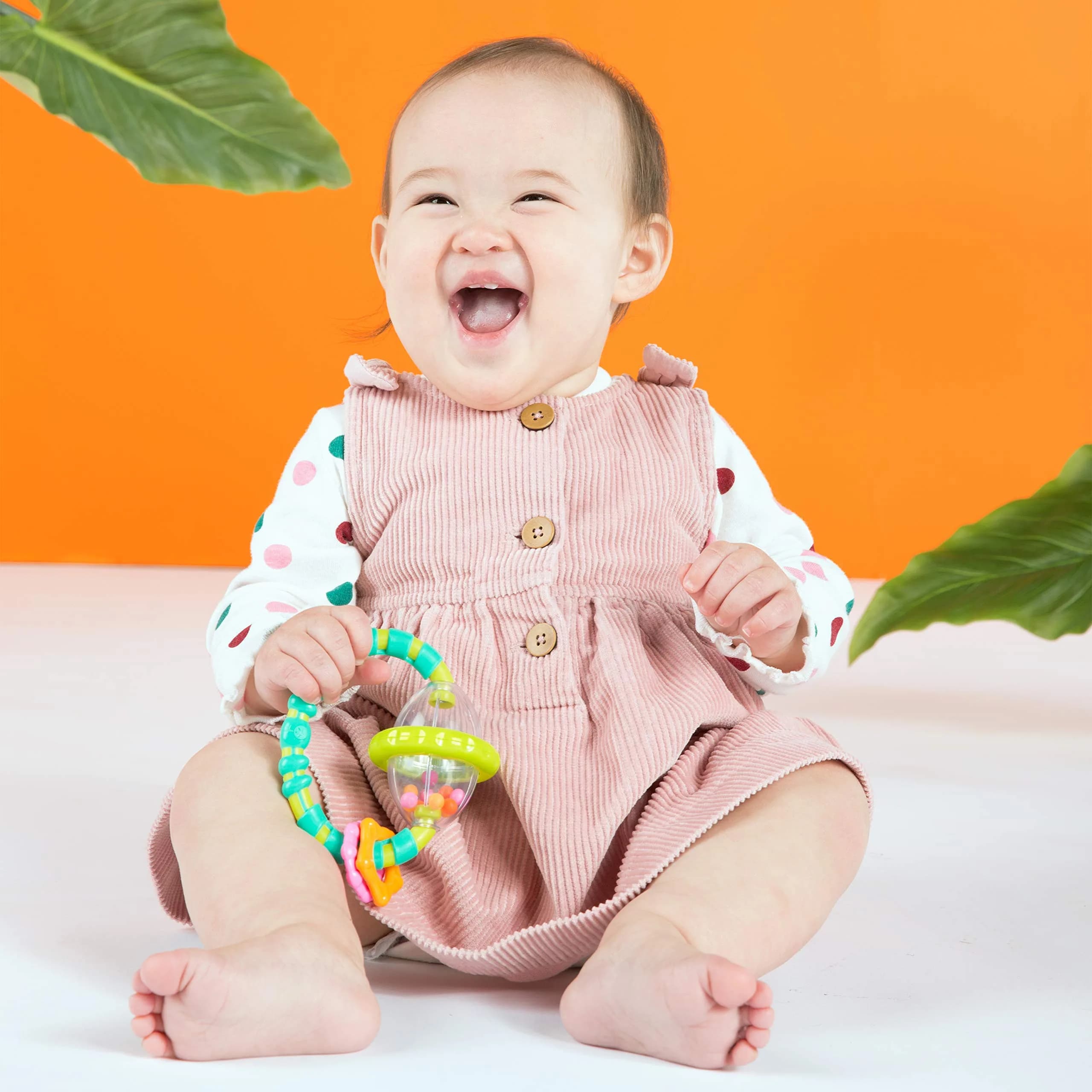 Bright Starts Little Shakers 6pc Gift Set with Oball Technology | Baby Rattles, Balls & Teethers for Newborn+ - view 4