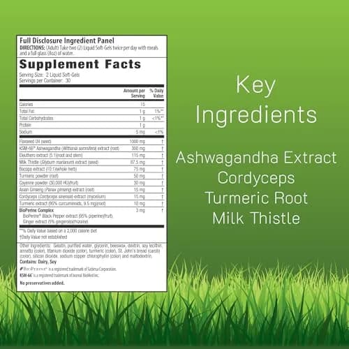 Irwin Naturals Extra Strength Ashwagandha Mind & Body Support (2 Pack) | Adaptogenic Stress & Wellness Formula thumbnail 2