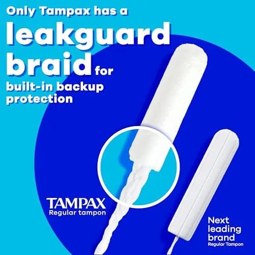 Tampax Pearl Tampons Multipack, Light/Regular/Super Absorbency, Unscented, 94 Count | Dermatologist Tested Tampon thumbnail 4