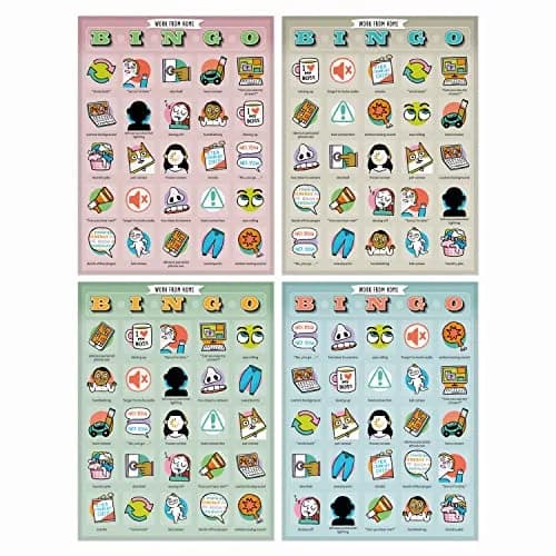 Knock Knock Work-from-Home Bingo, 12 Reusable Cards | 16.3cm x 21.4cm x 0.9cm (6.375 x 8.375 x 0.39 inches) thumbnail 3