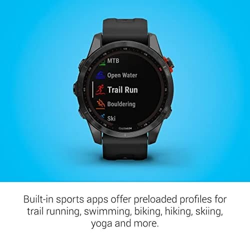 Garmin fenix 7S Solar Smartwatch (1.2-inch Display, 42mm Case) | GPS, Solar Charging, Fitness Tracking thumbnail 6