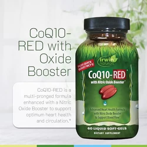 Irwin Naturals CoQ10-RED Heart & Cellular Energy Support 60 Count | Supports Heart & Circulation thumbnail 5