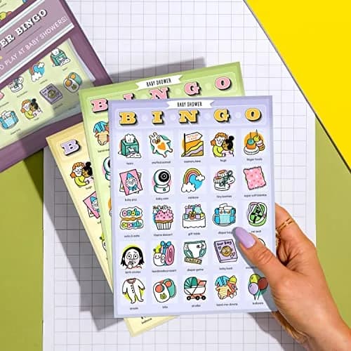 Knock Knock Baby Shower Bingo, 12 Reusable Cards | Party Game for 12 Players thumbnail 6