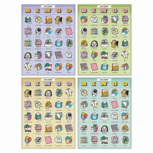 Knock Knock Baby Shower Bingo, 12 Reusable Cards | Party Game for 12 Players thumbnail 3